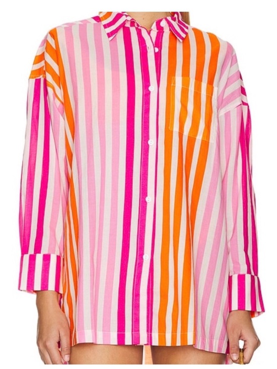 Beach Riot Tops - NWOT Beach Riot Women’s Alexa Cotton Front Button Shirt Size L/XL